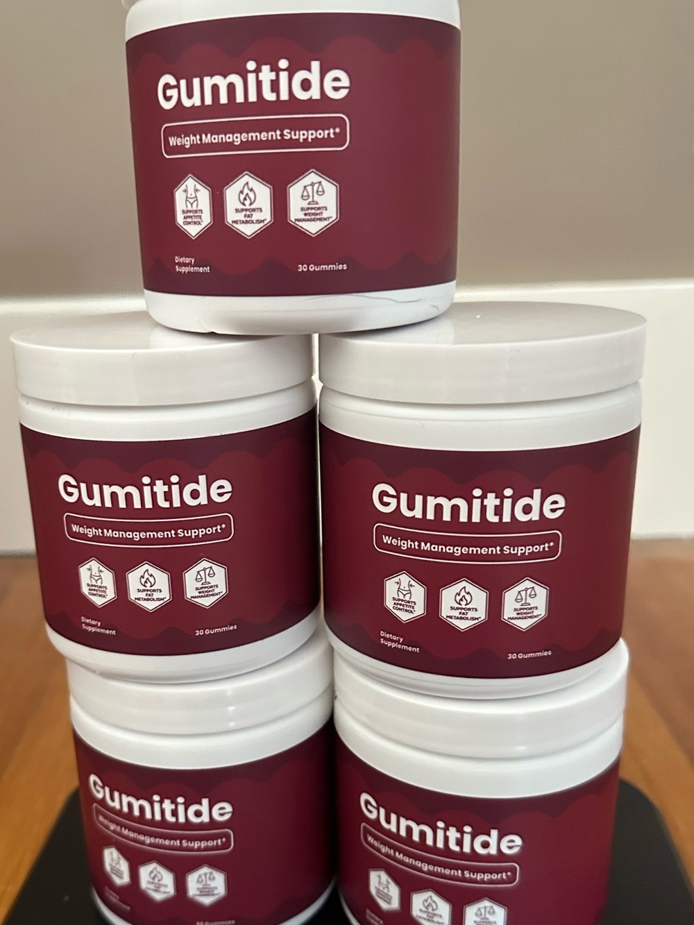 GUMITIDE NEW (Bundle of 5) weight management Support. 30 ct exp 05/2028